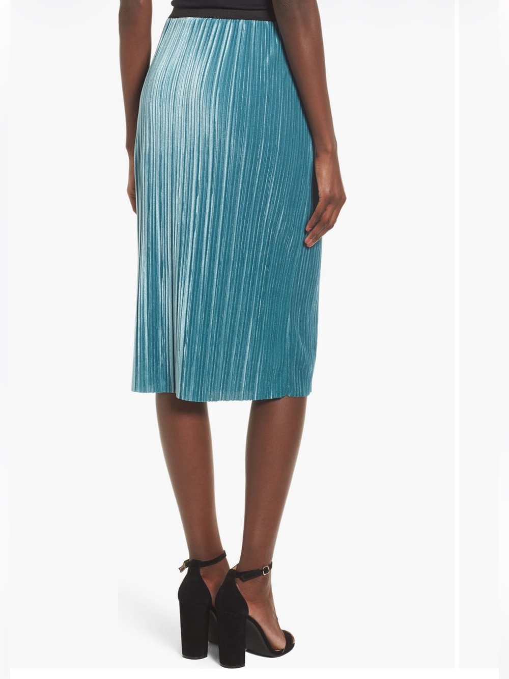 Leith Velour Pencil Skirt - Picture 2 of 4